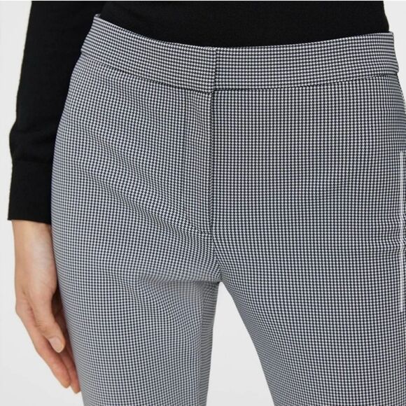 Theory black & white houndstooth classic skinny hi rise dress pants - Picture 2 of 14
